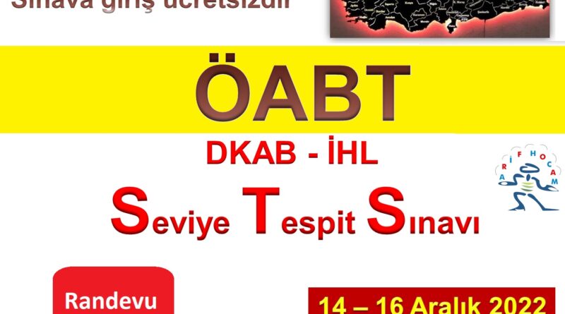2023 DKAB Türkiye Geneli Seviye Tespit Sınavı