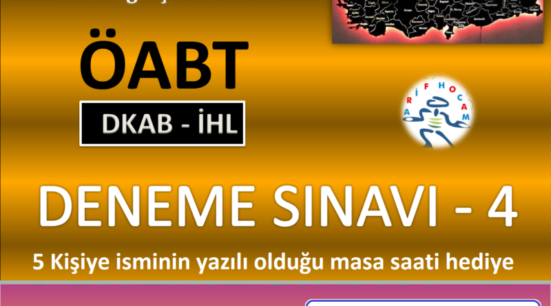2023 DKAB Türkiye Geneli – DKAB Deneme Sınavı 4